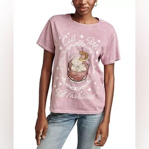 Lucky Brand Lilac "Call Me Old Fashioned" Tee NWOT